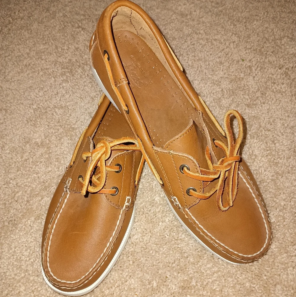 G.H. Bass & Co. Tan Leather Loafers 9W - Picture 1 of 7